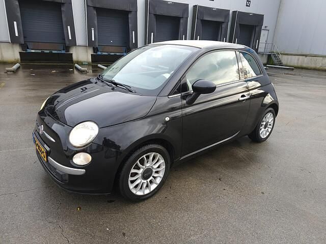 Occasion Fiat 500 Lounge 69 PK (50 kW) 2010 Zwart (metallic) Cabriolet