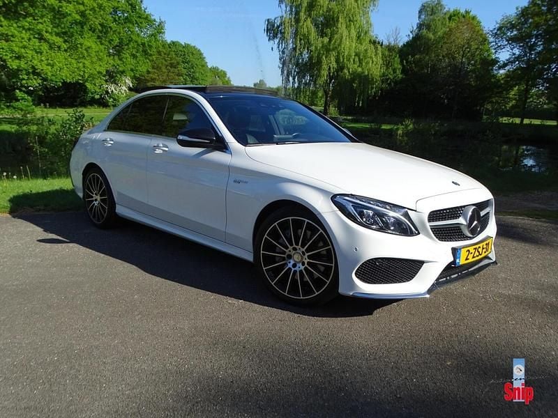 Wit Gebruikt 2015 Mercedes C400 Prestige Sedan | € 36.500 - Afbeelding 1/3
