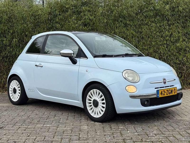 Blauw Gebruikt 2009 Fiat 500 Lounge Hatchback | € 3.950 (Goede deal) - Afbeelding 1/4