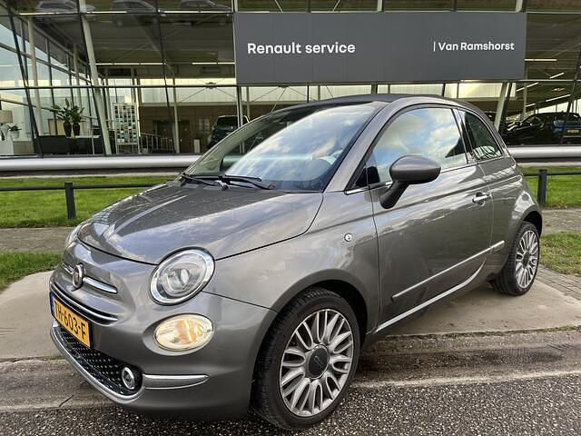 Grijs Gebruikt 2018 Fiat 500C Lounge Cabriolet | € 9.450 (Goede deal) - Afbeelding 1/4