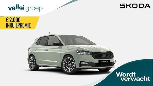 Nieuw Skoda Fabia Monte Carlo 95 PK (69 kW) 2026 Groen Hatchback