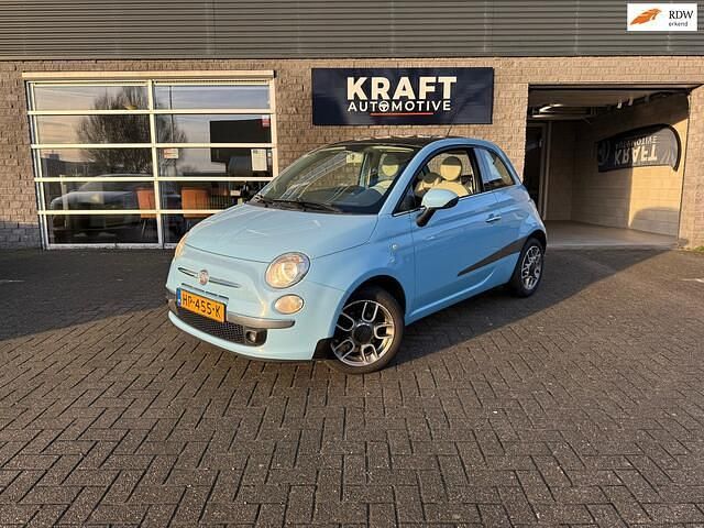 Blauw Occasion 2010 Fiat 500 Lounge Hatchback | € 3.540 (Eerlijke prijs) - Afbeelding 1/4