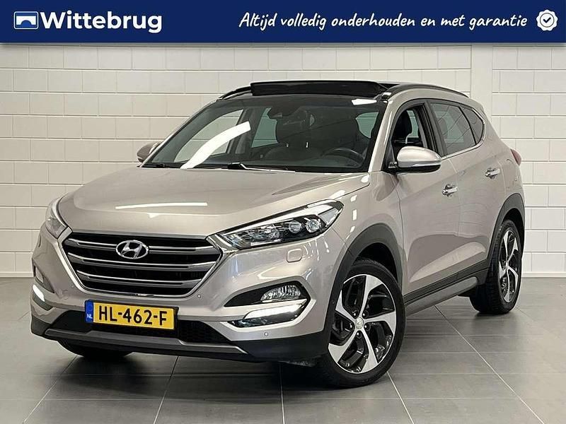 Beige Gebruikt 2015 Hyundai Tucson Premium SUV | € 20.925 (Eerlijke prijs) - Afbeelding 1/3