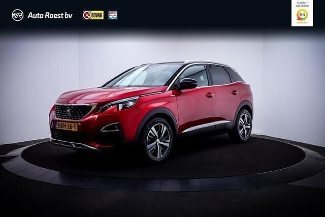 Rood Gebruikt 2019 Peugeot 3008 GT-line SUV | € 17.950 (Goede deal) - Afbeelding 1/4
