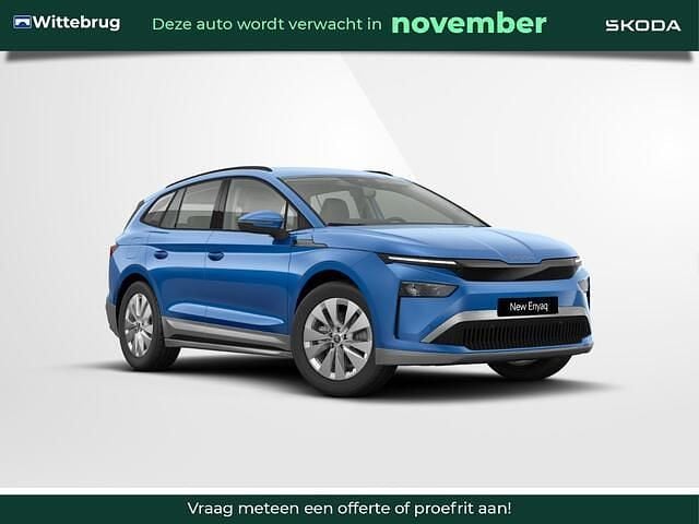 Blauw Nieuw 2025 Skoda Enyaq iV Selection SUV | € 41.999 (Goede deal) - Afbeelding 1/4