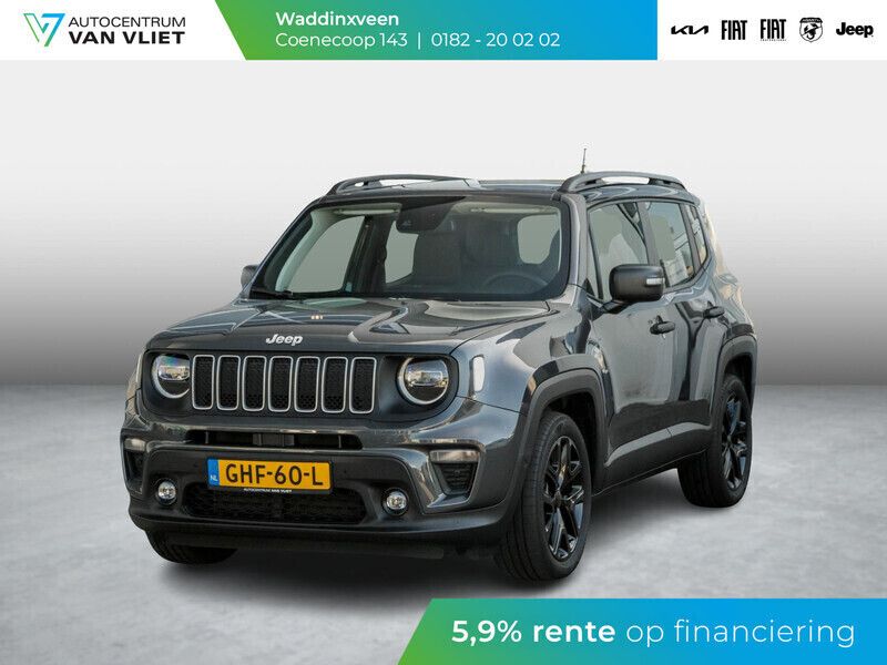 Graphite grey + zwart dak (170) Gebruikt 2024 Jeep Renegade Summit SUV | € 37.189 - Afbeelding 1/4
