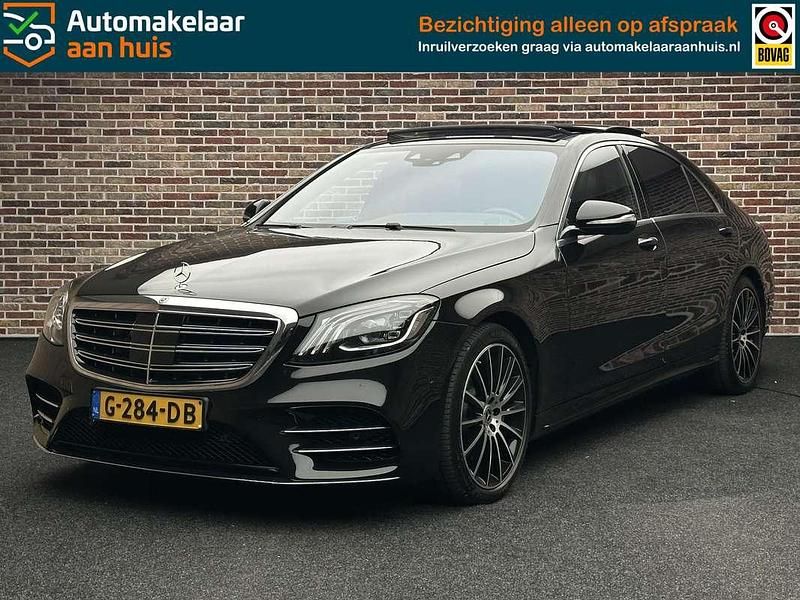 Zwart Gebruikt 2019 Mercedes S560 Premium Plus Sedan | € 63.950 - Afbeelding 1/4
