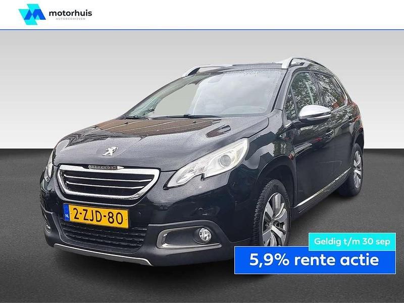 Zwart Gebruikt 2015 Peugeot 2008 Allure SUV | € 9.950 (Eerlijke prijs) - Afbeelding 1/4