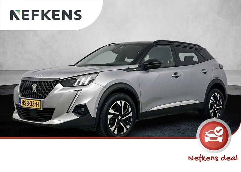 Grijs Gebruikt 2021 Peugeot 2008 GT SUV | € 20.380 (Eerlijke prijs) - Afbeelding 1/3