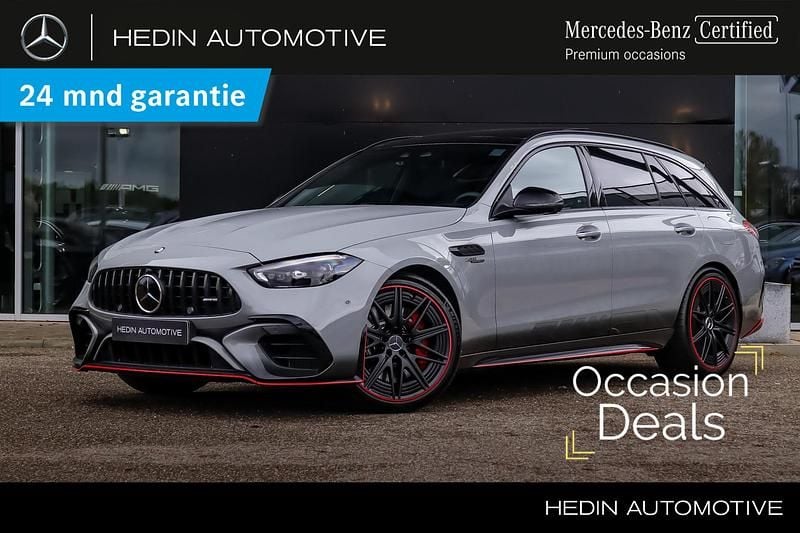 Grijs, metallic lak Gebruikt 2025 Mercedes C63S AMG Edition Stationwagen | € 117.900 - Afbeelding 1/4