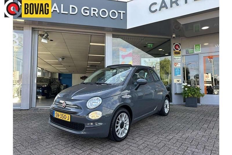 Grijs Gebruikt 2018 Fiat 500C Pop Star Cabriolet | € 10.900 (Eerlijke prijs) - Afbeelding 1/4