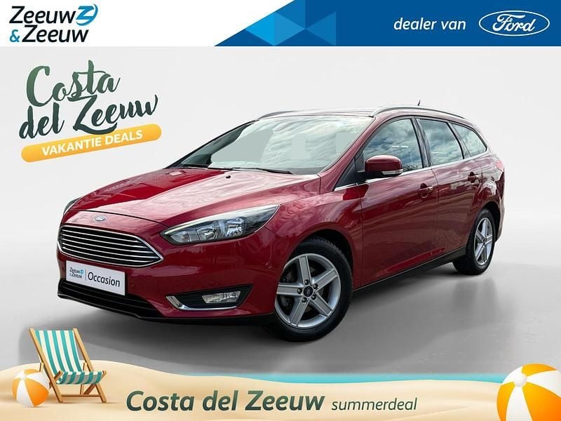 Rood Gebruikt 2018 Ford Focus Titanium Stationwagen | € 9.950 (Super prijs) - Afbeelding 1/4