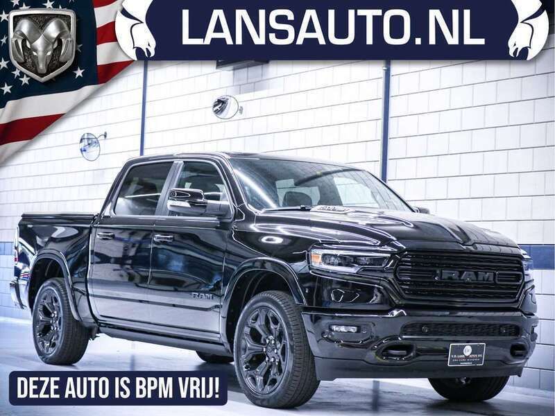 Zwart Nieuw 2024 Dodge Ram Limited Pickup | € 85.950 (Eerlijke prijs) - Afbeelding 1/4