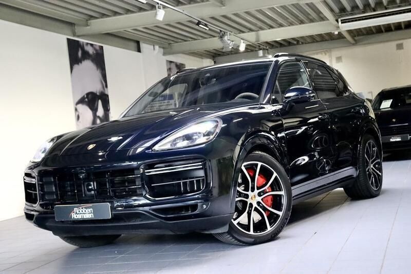 Blauw Gebruikt 2018 Porsche Cayenne Turbo SUV | € 75.450 - Afbeelding 1/4