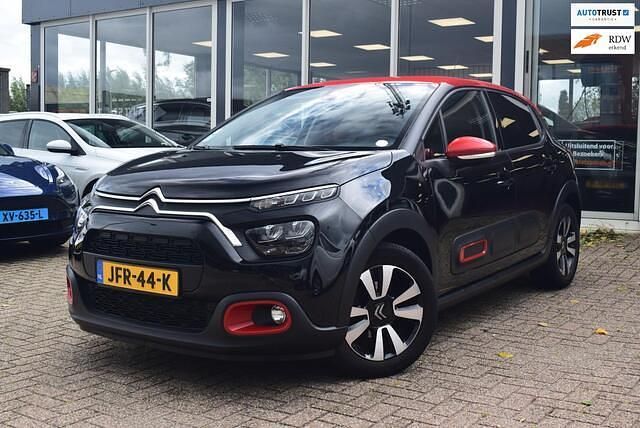 Zwart Gebruikt 2021 Citroën C3 PureTech Hatchback | € 14.750 (Goede deal) - Afbeelding 1/4
