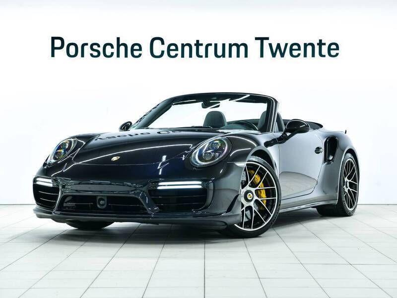 Diepzwart metallic Gebruikt 2017 Porsche 911 Turbo S Cabriolet | € 179.900 - Afbeelding 1/4