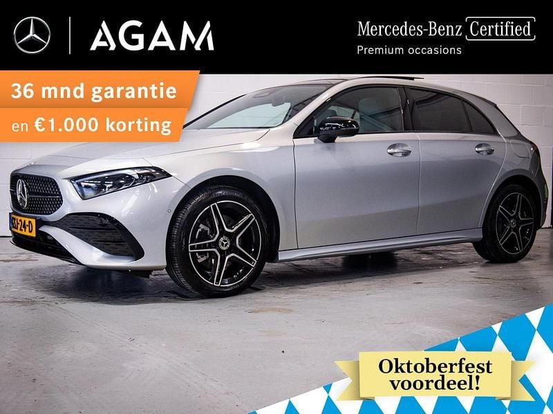 Grijs Gebruikt 2024 Mercedes A250 AMG line Hatchback | € 39.950 (Iets duurder) - Afbeelding 1/4