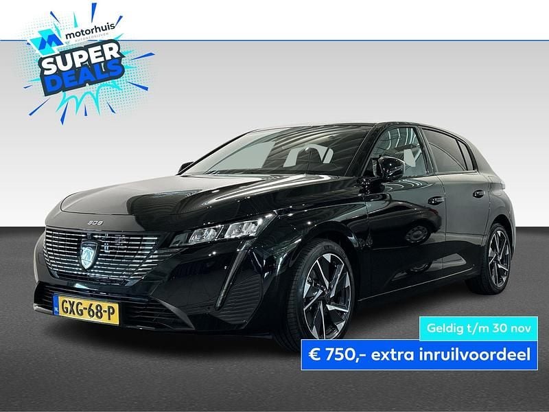 Zwart, metallic lak Gebruikt 2024 Peugeot 308 Allure Hatchback | € 33.440 (Eerlijke prijs) - Afbeelding 1/4