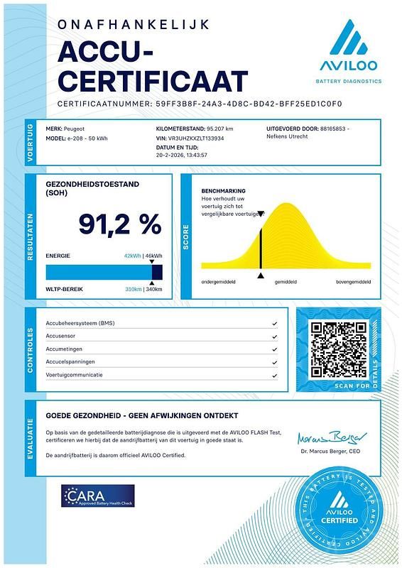 Occasion Peugeot e-208 GT 100 kW (136 PK) 2021 Blauw Hatchback