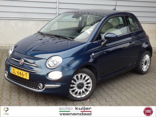 Blauw Gebruikt 2019 Fiat 500 Lounge Hatchback | € 10.840 (Eerlijke prijs) - Afbeelding 1/4