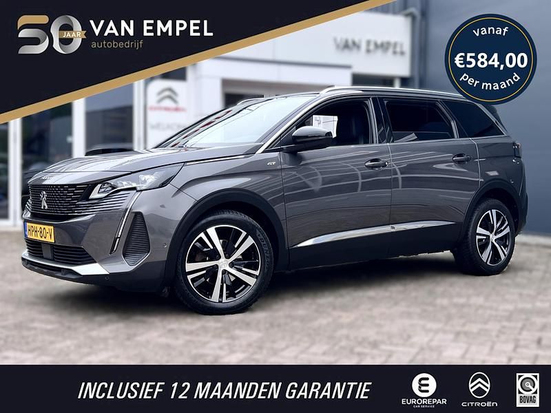 Grijs Gebruikt 2021 Peugeot 5008 GT MPV | € 32.900 (Eerlijke prijs) - Afbeelding 1/4