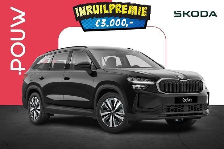 Zwart Nieuw 2025 Skoda Kodiaq Business Line SUV | € 51.350 (Super prijs) - Afbeelding 1/4