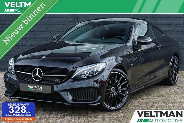 Zwart Gebruikt 2018 Mercedes C180 AMG line Coupé | € 24.495 (Goede deal) - Afbeelding 1/4