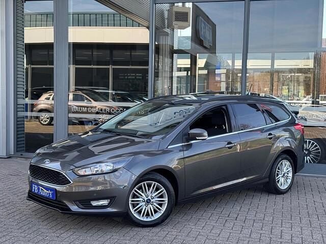 Grijs Gebruikt 2018 Ford Focus Titanium Stationwagen | € 8.950 (Super prijs) - Afbeelding 1/4