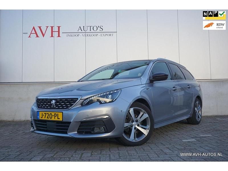 Grijs Gebruikt 2020 Peugeot 308 GT-line Stationwagen | € 17.950 - Afbeelding 1/4
