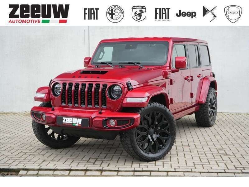 Rood, metallic lak Gebruikt 2023 Jeep Wrangler Unlimited SUV | € 124.450 - Afbeelding 1/4