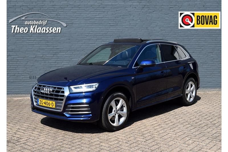 Blauw, metallic lak Occasion 2019 Audi Q5 S-Line SUV | € 32.950 (Super prijs) - Afbeelding 1/4