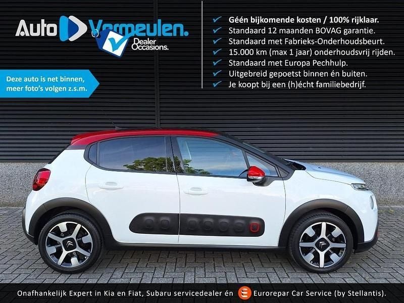 Wit Gebruikt 2019 Citroën C3 PureTech Hatchback | € 14.995 (Eerlijke prijs) - Afbeelding 1/2