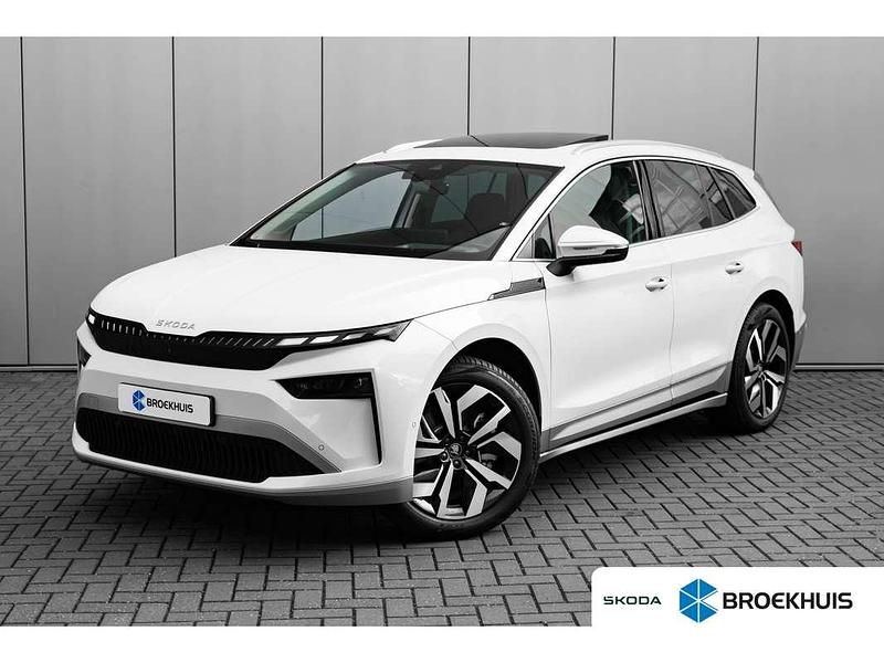 Wit Gebruikt 2025 Skoda Enyaq iV Business Line SUV | € 52.900 - Afbeelding 1/4