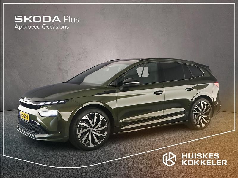 Groen Gebruikt 2025 Skoda Enyaq iV SportLine SUV | € 53.900 - Afbeelding 1/4