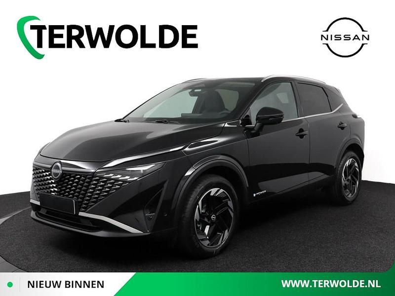 Zwart Nieuw 2025 Nissan Qashqai N-Connecta SUV | € 39.292 (Super prijs) - Afbeelding 1/4