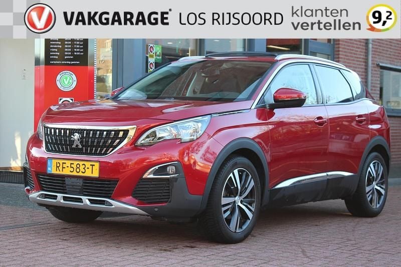 Rood Gebruikt 2017 Peugeot 3008 Allure SUV | € 15.695 (Eerlijke prijs) - Afbeelding 1/4
