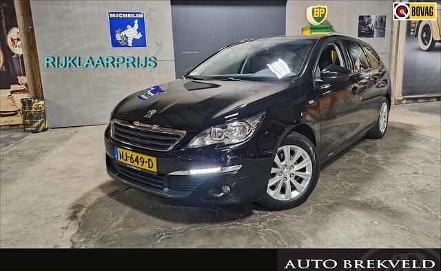 Zwart Gebruikt 2017 Peugeot 308 Style Stationwagen | € 6.950 (Goede deal) - Afbeelding 1/4