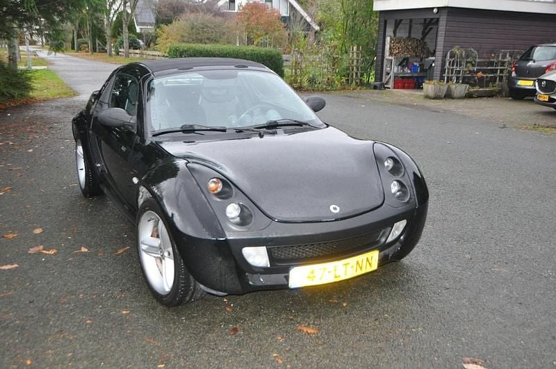 Zwart (parellak) Gebruikt 2003 Smart Roadster Cabriolet | € 3.250 (Eerlijke prijs) - Afbeelding 1/4