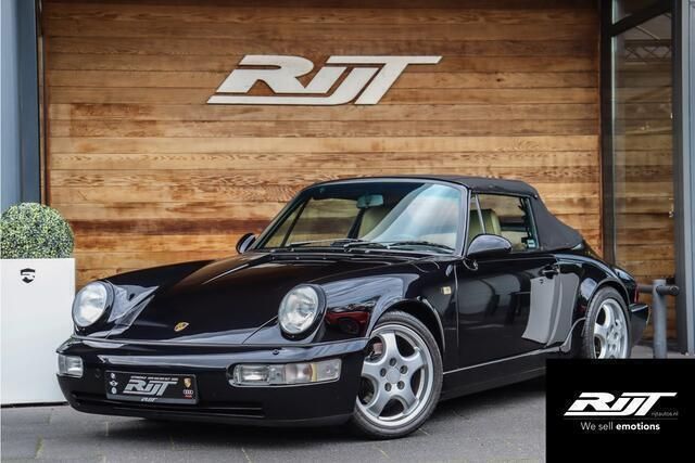 Zwart Gebruikt 1991 Porsche 964 Cabriolet | € 87.950 - Afbeelding 1/4