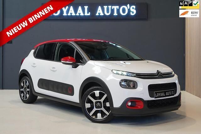 Wit Occasion 2018 Citroën C3 PureTech Hatchback | € 7.999 (Eerlijke prijs) - Afbeelding 1/4