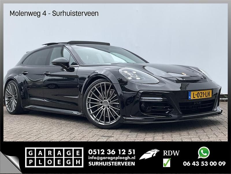 Zwart (metallic) Gebruikt 2019 Porsche Panamera S E-Hybrid Sport Turismo Sedan | € 73.900 - Afbeelding 1/4