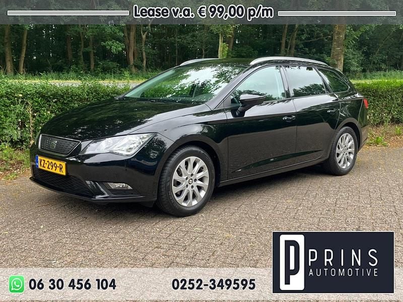 Zwart Gebruikt 2017 Seat Leon CONNECT Stationwagen | € 9.449 (Eerlijke prijs) - Afbeelding 1/4