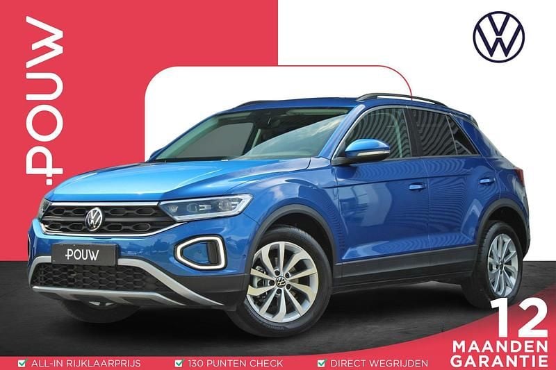 Blauw Gebruikt 2024 VW T-Roc Life SUV | € 26.900 (Super prijs) - Afbeelding 1/4