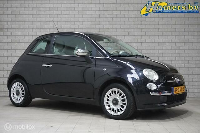 Zwart Gebruikt 2012 Fiat 500 Hatchback | € 5.850 (Eerlijke prijs) - Afbeelding 1/4