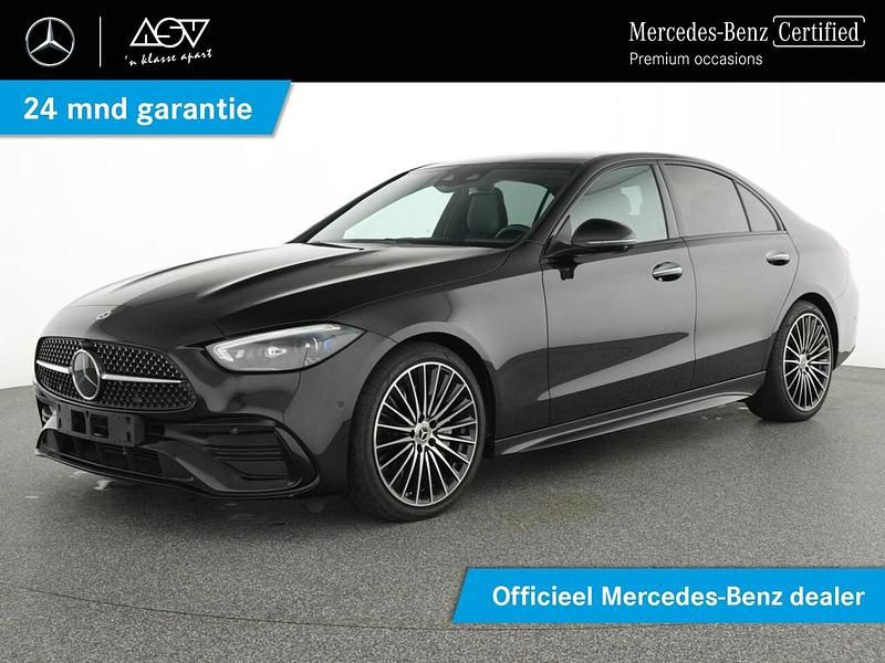 Zwart Gebruikt 2025 Mercedes C200 AMG line Sedan | € 59.880 (Duur) - Afbeelding 1/4