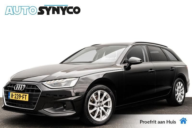 Zwart Gebruikt 2021 Audi A4 S-Line Stationwagen | € 25.900 (Super prijs) - Afbeelding 1/4