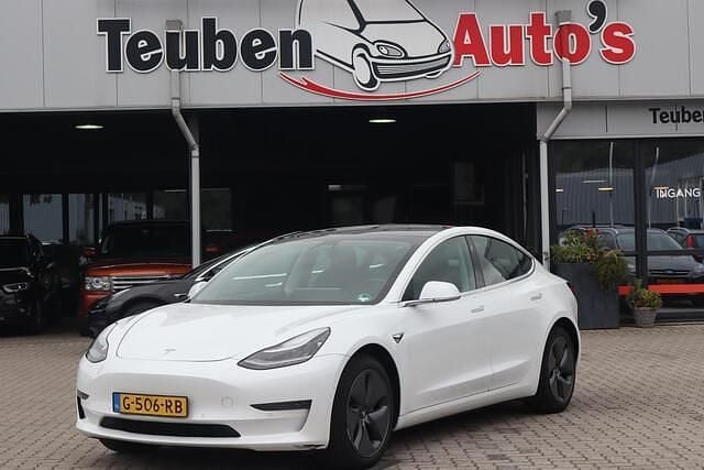 Wit Gebruikt 2019 Tesla Model 3 Long Range AWD Sedan | € 19.895 (Eerlijke prijs) - Afbeelding 1/4