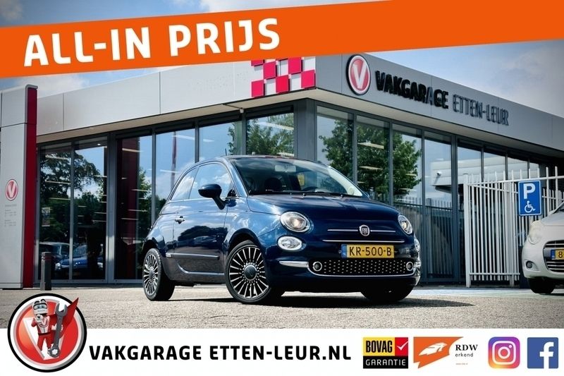Blauw Gebruikt 2016 Fiat 500 Lounge Hatchback | € 8.985 (Eerlijke prijs) - Afbeelding 1/4