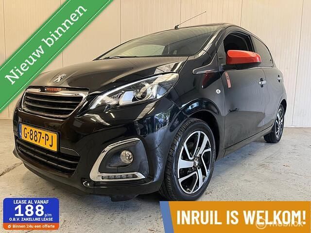 Zwart Gebruikt 2019 Peugeot 108 Roland Garros Hatchback | € 11.450 (Iets duurder) - Afbeelding 1/4