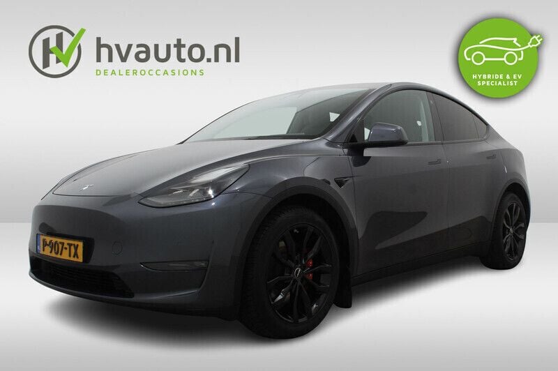 Grijs Gebruikt 2021 Tesla Model Y Long Range SUV | € 34.695 (Goede deal) - Afbeelding 1/4